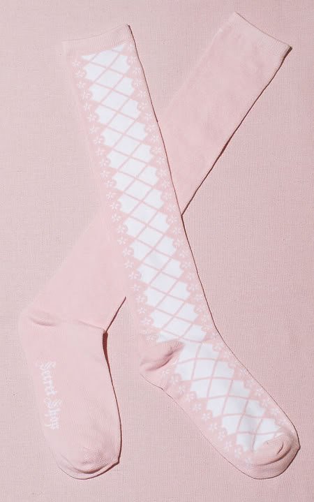 Secret Shop Lace Up Sweet Lolita Socks